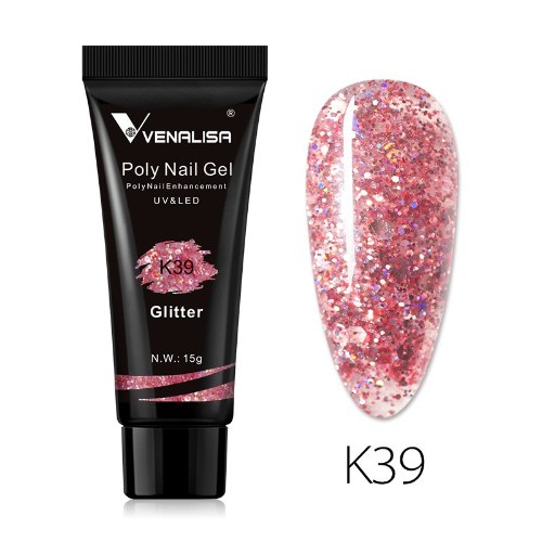 ונליסה פוליג'ל 15 גרם - K39 Glitter