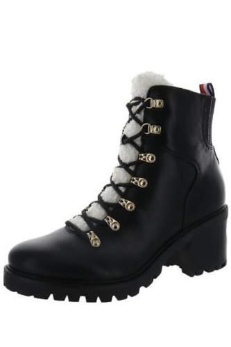 TOMMY HILFIGER Womens Black Booties