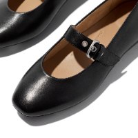 דליקטו מרי ג'יין נעל עור שחורה FITFLOP Delicato Leather Mary Jane פיטפלופ