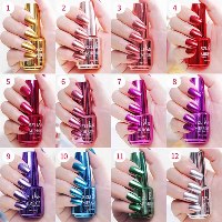 לק אפקט המראה- chrome nail art