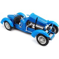 דגם מכונית בוראגו בוגאטי טייפ 59 כחולה 1/18 Bburago Bugatti Type 59