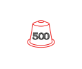 500 קפסולות - מארז מיקס 100 קפסולות 4 תערובות