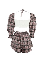 Lunch To Lounge Plaid Set