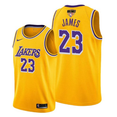 גופיית NBA לוס אנג'לס לייקרס צהובה - Lebron James