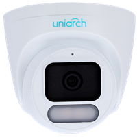 מצלמת כיפה 4MP F1.0 Wise-ISP זווית רחבה 2.8 מ"מ דגם IPC-T244-ADF28K-WP מבית UNIARCH