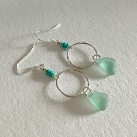 Turquoise hoops