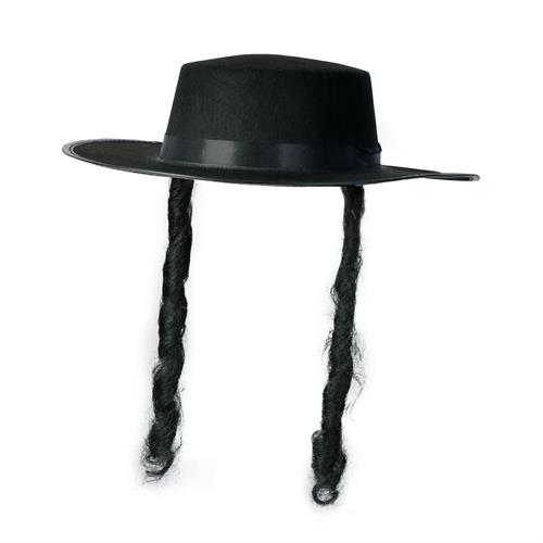 כובע חסיד פאותלך שחור