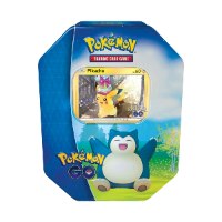 קלפי פוקימון פוקימון גו קופסת טין סנורלקס  Pokemon GO Gift Tin Snorlax