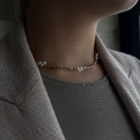 שרשרת גולד| שרשרת חרוזים סינים בגוון זהב .