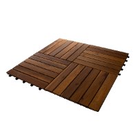 מארז 9 יח' אריחי דק 30*30 ס"מ 6 ישרים עץ Acacia חום בהיר