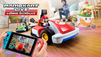 סט משחק מכונית ומסלולים - Mario Kart Live Home Circuit Set