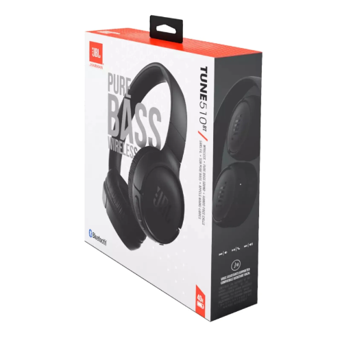 אוזניות קשת בלוטות’ דגם T510BT מבית JBL צבע שחור