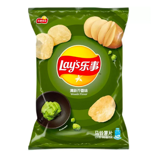 חטיף צ'יפס לייס בטעם וואסבי 🥢 70 גרם