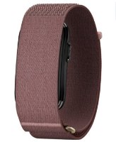 צמיד כושר ובריאות חכם ללא מסך צבע Mauve גודל רצועה Garmin Cirqa L-XL – Bluetooth צמיד בודד בצבע סגלגל-חום עם רצועה ארוגה