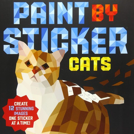 ספר יצירה מדבקות Paint by sticker Cats