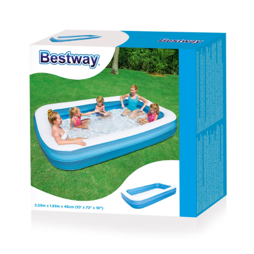 בריכה מלבנית מתנפחת 305X183X46 ס"מ - BESTWAY 54150