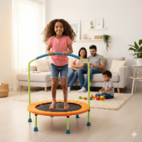 טרמפולינה מתקפלת לקטנטנים עם מוט אחיזה  סמ 59100 מבית Bestway