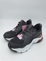 SKECHERS|סקצ'רס- אופנה נשים- פלטפורמה שחור מנומר