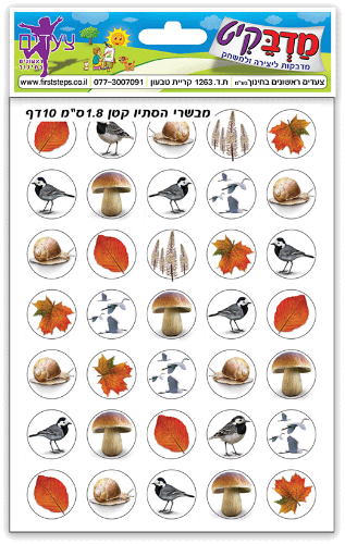 מדבקות סמלי סתיו קטן