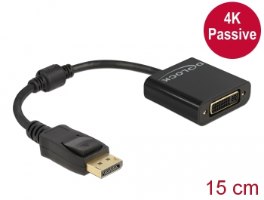 מתאם פסיבי Delock Passive DisplayPort 1.2 Adapter to DVI 4K