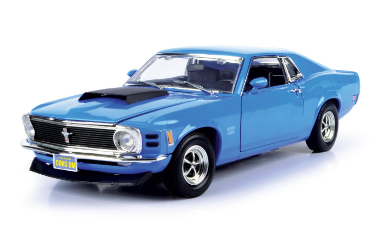 פורד מוסטנג Ford Mustang Boss 429 1970 בקנה מידה 1:18 – דגם אספנות איכותי מוטורמקס| Motormax