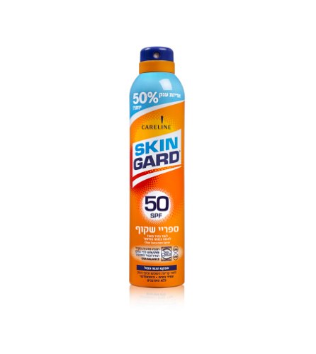 סקין גארד ספריי הגנה שקוף SPF50 ענק 300 מ"ל