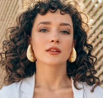 עגילי טיפה ענקיים מוזהבים