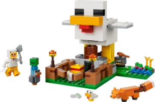 לגו מיינקראפט - חוות תרנגלות - LEGO Minecraft  Chicken Farm 21585