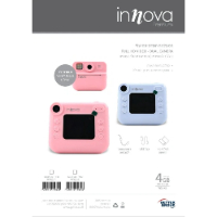 מצלמת ילדים ורודה מדפיסה - innova