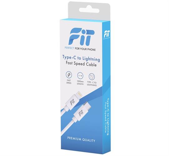 כבל PD טייפ-סי ל-Lightning באורך 1 מטר - דגם FT210 מבית FiT