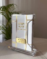 מעמד אקריל + 6 הגדות גוון זהב