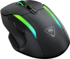 עכבר גיימינג אלחוטי Turtle Beach Kone II Air – עכבר שחור עם תאורת RGB ירוקה, לוגו Turtle Beach
