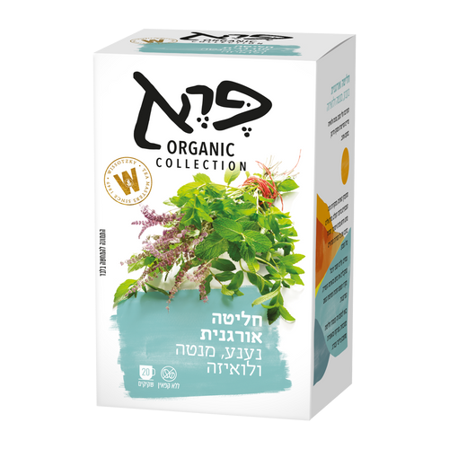 חליטה אורגנית נענע מנטה ולואיזה 20 שקיקים - פרא