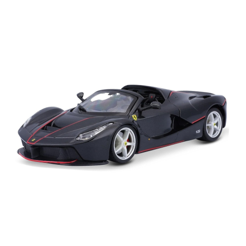 דגם מכונית פרארי ספורט שחורה - Bburago Ferrari Laferrari Aperta 1:24