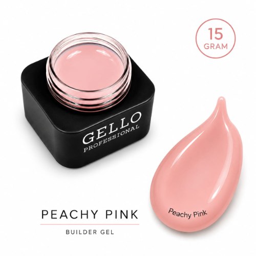 ג'ל בנייה 15 גרם -GELLO| PEACHY PINK