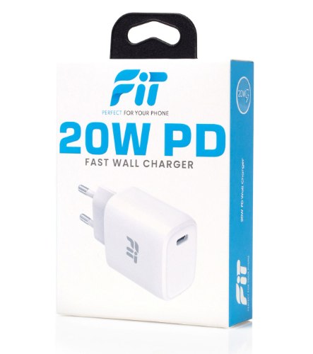 מטען קיר PD 20W - חברת FiT באריזה מהודרת