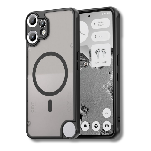 כיסוי מט שחור עם תמיכה ב- Magsafe ל- CMF Phone 2 Pro