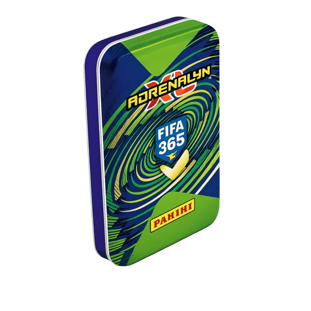 קופסת פח ירוקה Panini Adrenalyn XL FIFA 365 2027 Pocket Tin