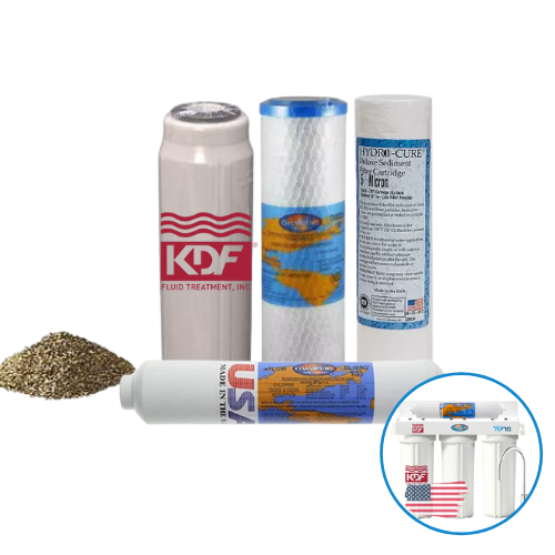 ערכת החלפה למערכת 4 שלבים  USA בשילוב KDF