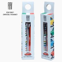מארז עטים זוגי מכוניות 500 Fiat