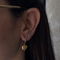 עגילי רועי| עגילי לב זהב
