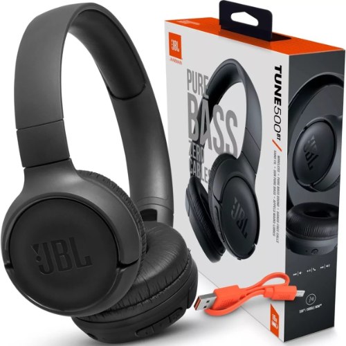 אוזניות JBL T500 - קשת חוטיות עם מיקרופון מובנה