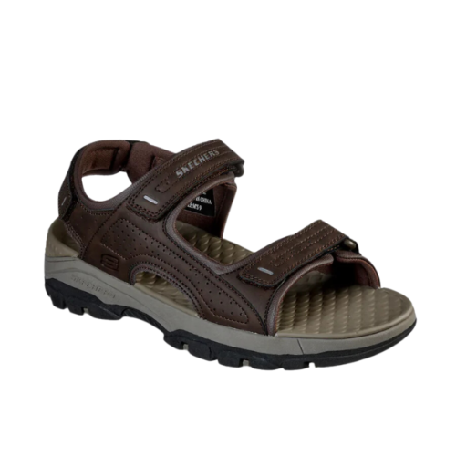 SKECHERS סנדלי גברים Relaxed Fit- Tresmen - Garo NoColor חום