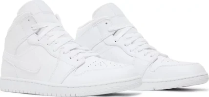 Air Jordan 1 Mid Triple White 2022