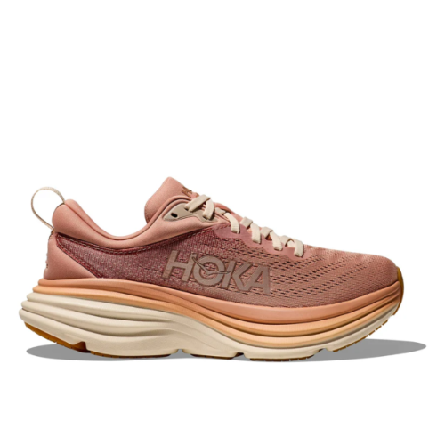 HOKA Bondi 8 נעלי ספורט נשים הוקה בונדי 8 בצבע חול אבן/קרם | HOKA