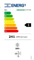 מקפיא 7 מגירות 260 ליטר דגם RFNE292L31WNP בקו BEKO כסף