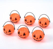 6 יח' דלי פלסטיק מיני דלעת