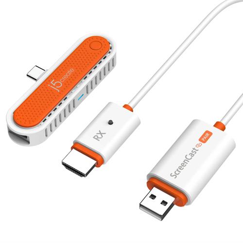 מתאם תצוגה אלחוטי j5create ScreenCast Mini USB-C FHD