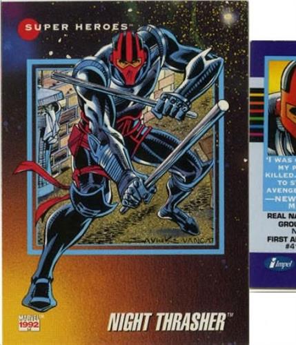 קלף בודד מארוול marvel - night thrasher - Universe Series 3 - 59