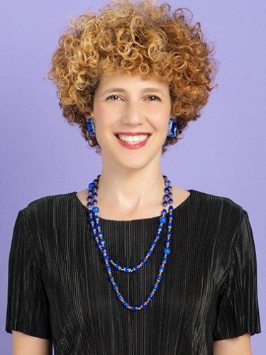 עגילי קליפס מתכת אבן מרובעת כחולה